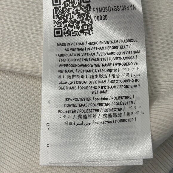 GUESS Lola Cutout Mock Turtleneck 3/4 Sleeve Cream White NWT XL $49 Retail - Picture 7 of 9